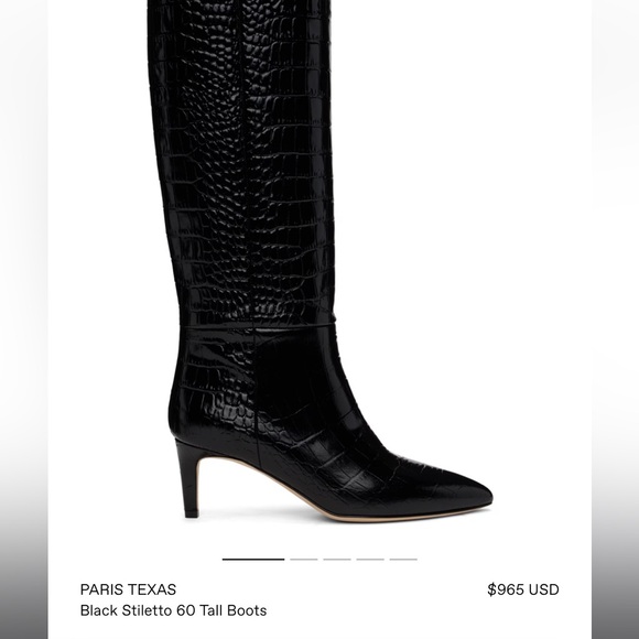 Like New - Paris Texas Black Stiletto 60 Tall Boots - Picture 3 of 7